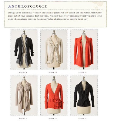 Some more Anthropologie survey goodness