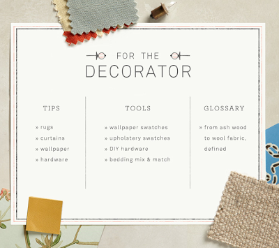 For the decorator: a new home design concept from Anthropologie (& a bonus fun tool for your kitchen)