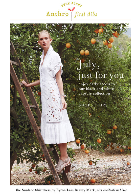 Shop Anthropologie's July new arrivals first!!