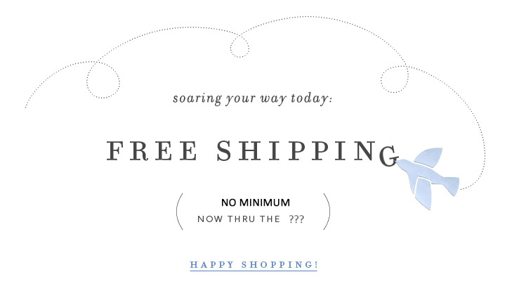 Free Shipping is back, with an especially sweet threshold!