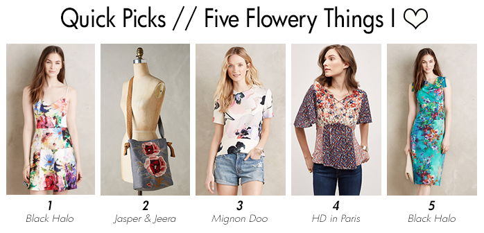 Afternoon delight: Five flowery things I love at Anthropologie