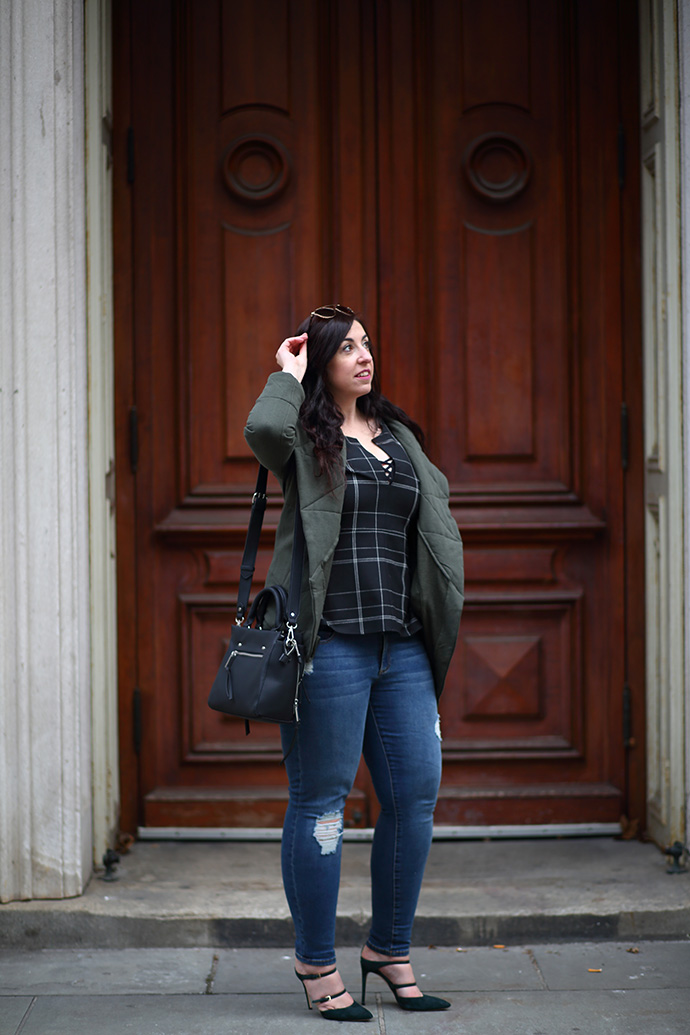OOTD Double Shot: Quilted and Cozy