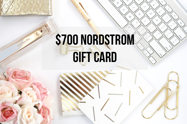 Giveaway Time! Enter to win a $700 Nordstrom Gift Card
