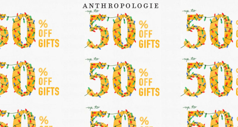 Perusing the Anthropologie December 2018 Gifts promo
